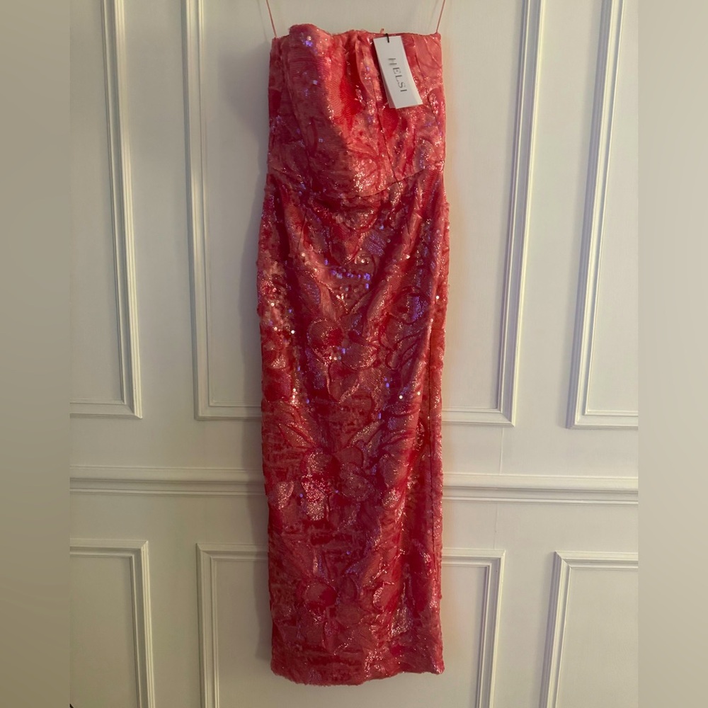 Helsi Leslie Dress Pink Column Gown